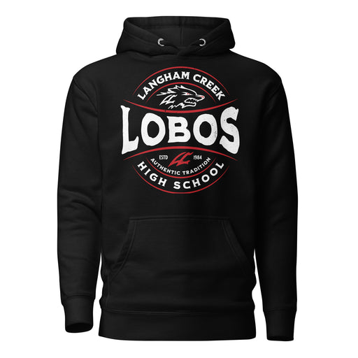 Langham Creek High School Lobos Black Premium Unisex Hoodie 218