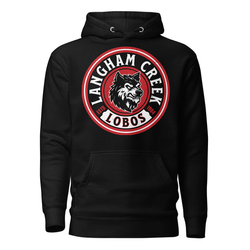 Langham Creek High School Lobos Black Premium Unisex Hoodie 220