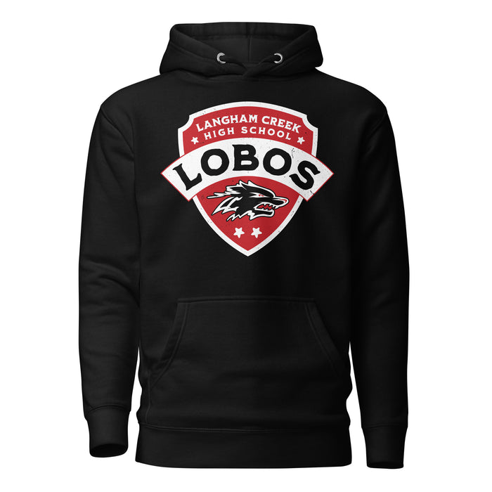 Langham Creek High School Lobos Black Premium Unisex Hoodie 221