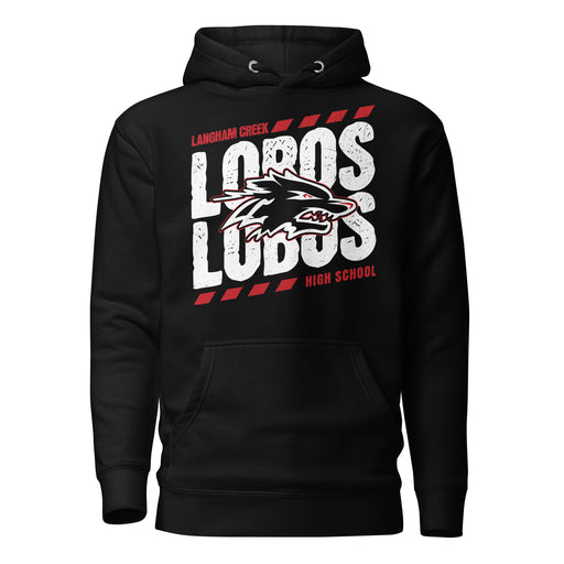 Langham Creek High School Lobos Black Premium Unisex Hoodie 223