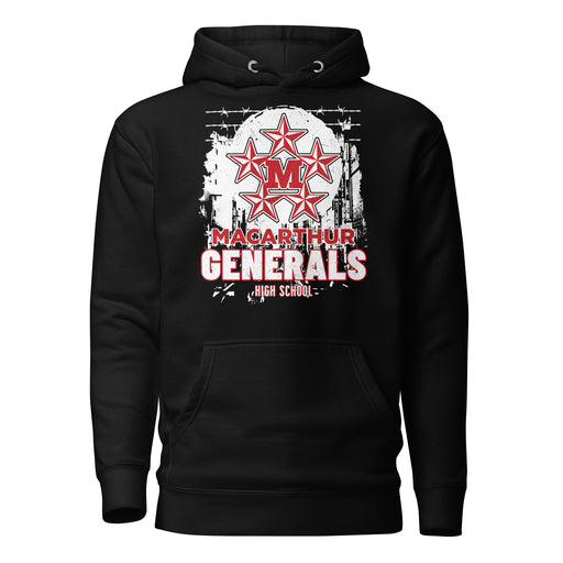 MacArthur High School Generals Black Premium Unisex Hoodie 202