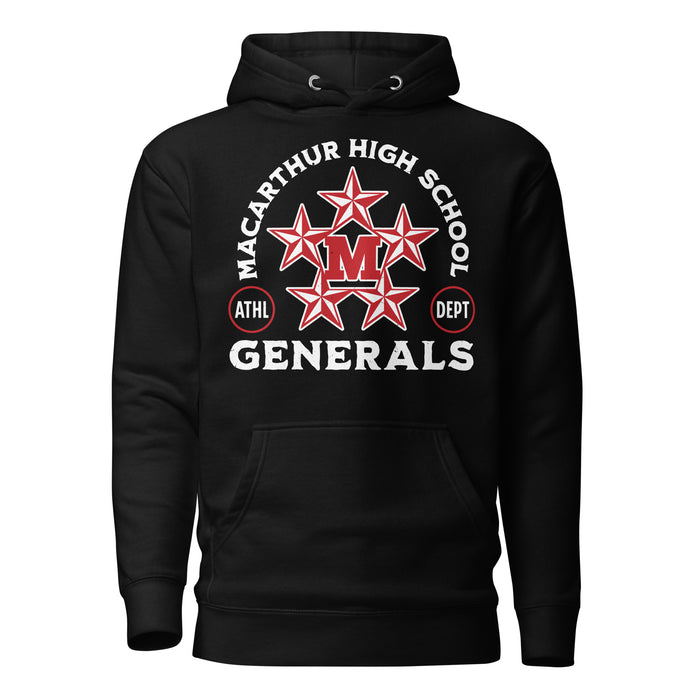 MacArthur High School Generals Black Premium Unisex Hoodie 208