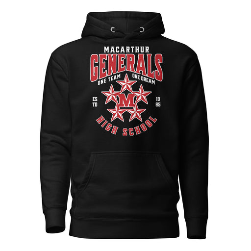 MacArthur High School Generals Black Premium Unisex Hoodie 213