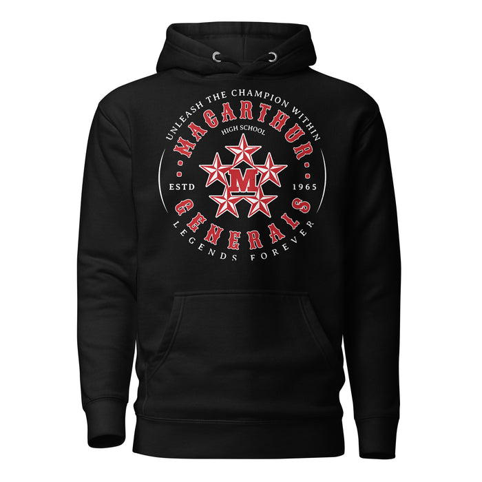 MacArthur High School Generals Black Premium Unisex Hoodie 214