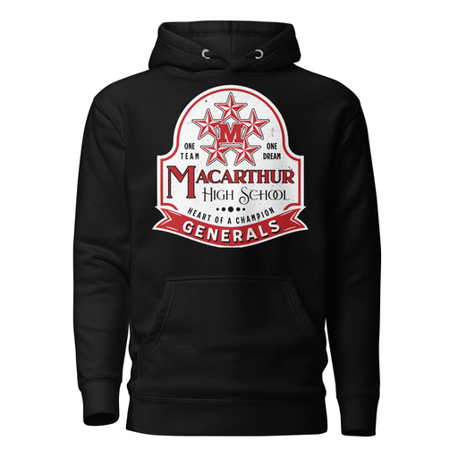 MacArthur High School Generals Black Premium Unisex Hoodie 219