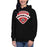 Woman wearing MacArthur High School Generals Black Premium Unisex Hoodie 221