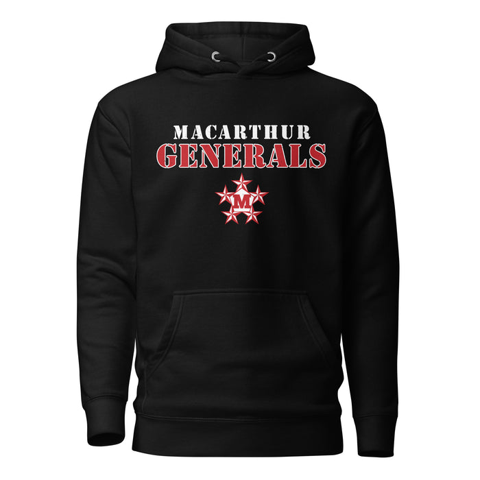 MacArthur High School Generals Black Premium Unisex Hoodie 222