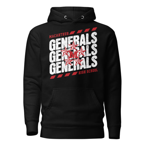 MacArthur High School Generals Black Premium Unisex Hoodie 223