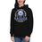 Woman wearing New Caney High School Eagles Black Premium Unisex Hoodie 206