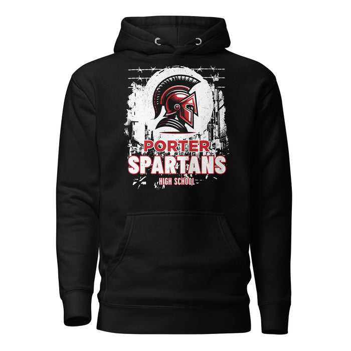 Porter High School Spartans Black Premium Unisex T-shirt 202