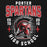 Close-up view of Porter High School Spartans Black Premium Unisex T-shirt 204