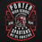 Close-up view of Porter High School Spartans Black Premium Unisex T-shirt 207