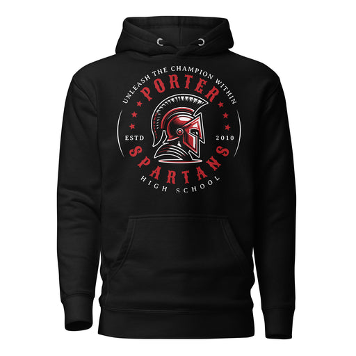 Porter High School Spartans Black Premium Unisex T-shirt 214