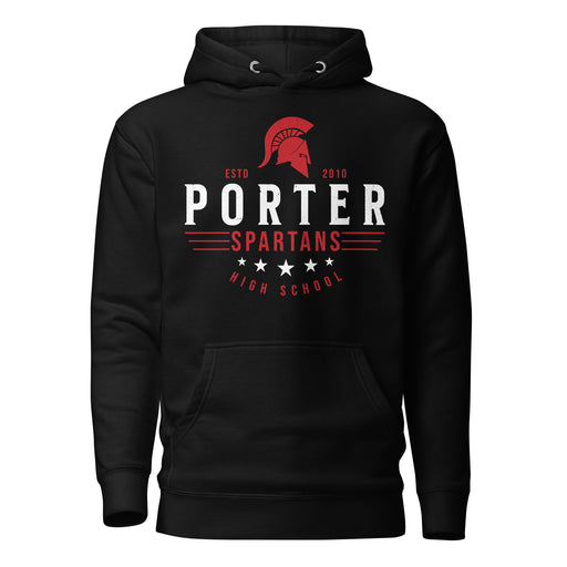 Porter High School Spartans Black Premium Unisex T-shirt 217