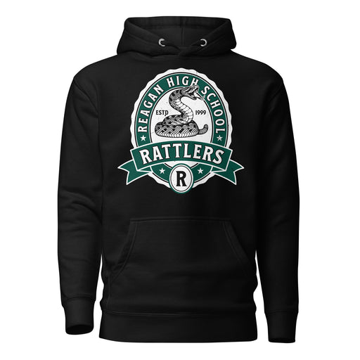 Reagan High School Rattlers Premium Black Hoodie 212