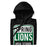 Neatly folded Spring High School Lions Black Premium Unisex Hoodie 001