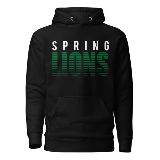 Spring High School Lions Black Premium Unisex Hoodie 024