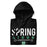 Neatly folded Spring High School Lions Black Premium Unisex Hoodie 003