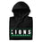 Neatly folded Spring High School Lions Black Premium Unisex Hoodie 049