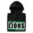 Neatly folded Spring High School Lions Black Premium Unisex Hoodie 098