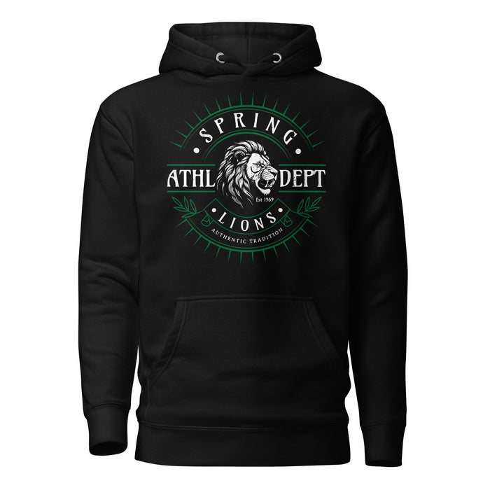 Spring High School Lions Black Premium Unisex Hoodie 201