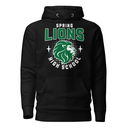 Spring High School Lions Black Premium Unisex Hoodie 204