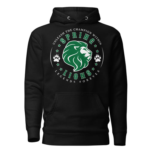 Spring High School Lions Black Premium Unisex Hoodie 214