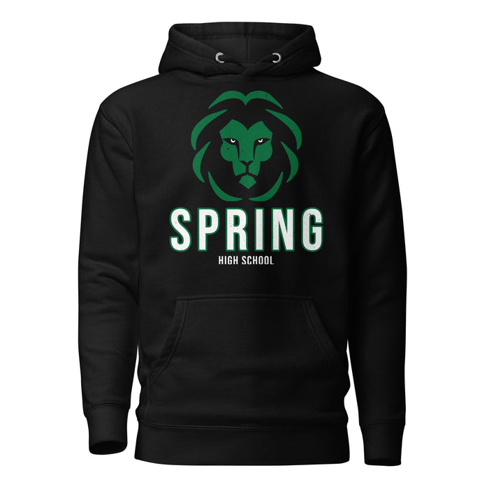 Spring High School Lions Black Premium Unisex Hoodie 226