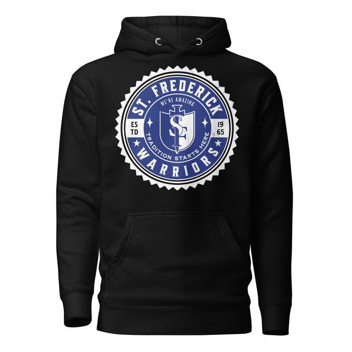 St. Frederick High School Warriors Black Premium Unisex Hoodie 203