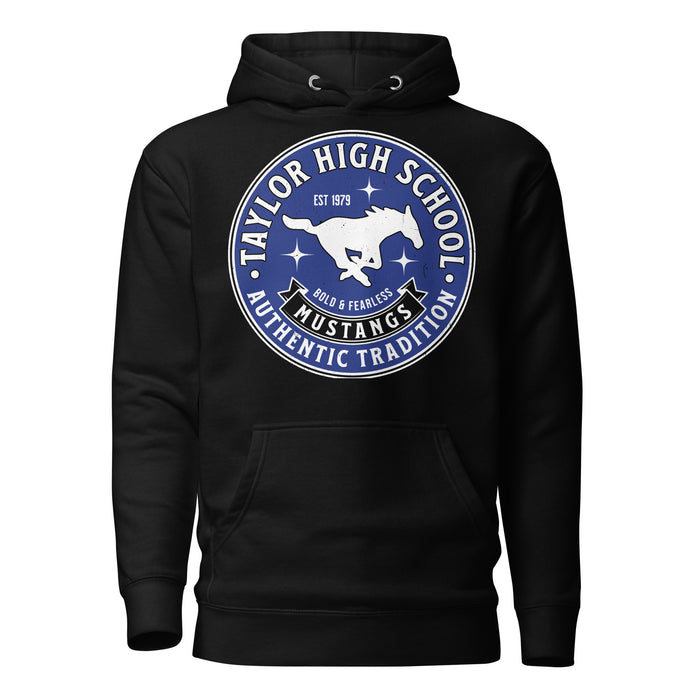 Taylor High School Mustangs Black Premium Unisex Hoodie 215