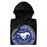 Neatly folded view of Taylor High School Mustangs Black Premium Unisex Hoodie 215