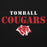 Close-up view of Tomball High School Cougars Black Premium Unisex Hoodie 222