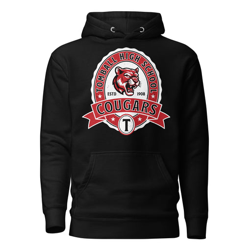 Tomball High School Cougars Black Premium Unisex Hoodie 212