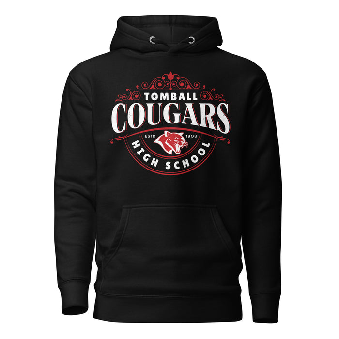 Tomball High School Cougars Black Premium Unisex Hoodie 211