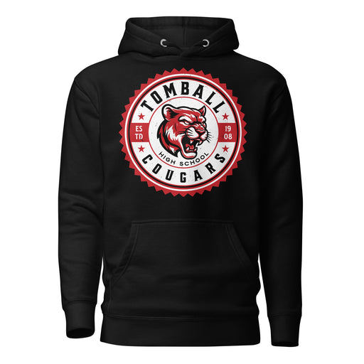 Tomball High School Cougars Black Premium Unisex Hoodie 203