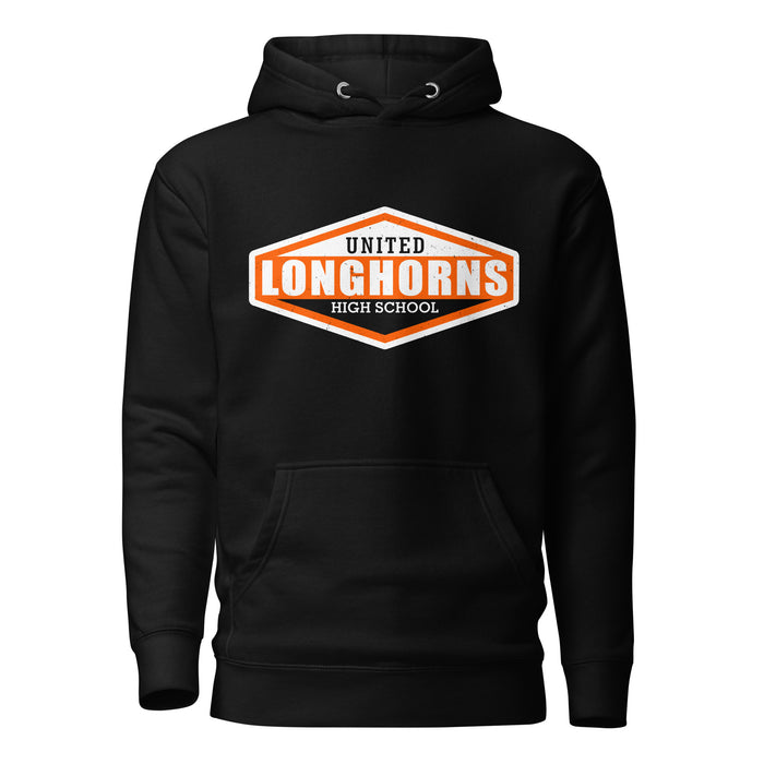 United High School Longhorns Black Premium Unisex Hoodie 009