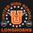 Close-up view of United High School Longhorns Black Premium Unisex Hoodie 208