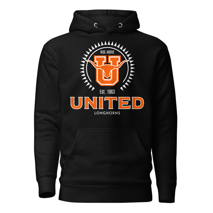 United High School Longhorns Black Premium Unisex Hoodie 226