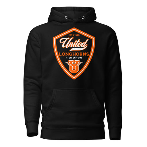 United High School Longhorns Black Premium Unisex Hoodie 225