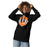 Woman wearing United High School Longhorns Black Premium Unisex Hoodie 209