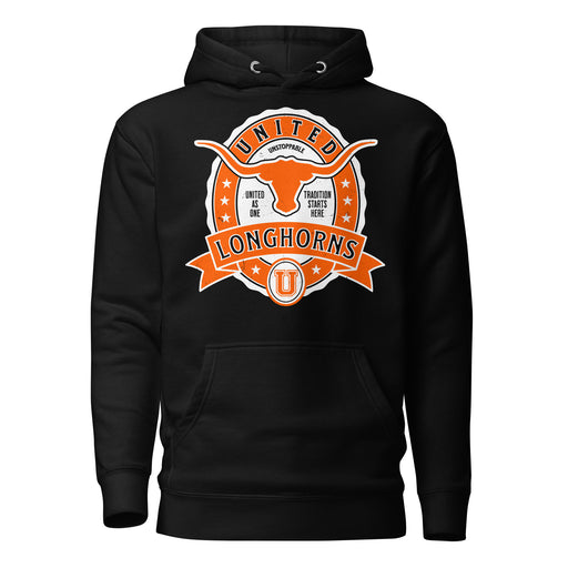 United High School Longhorns Black Premium Unisex Hoodie 212