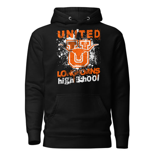 United High School Longhorns Black Premium Unisex Hoodie 205