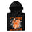 Neatly folded view of United High School Longhorns Black Premium Unisex Hoodie 205