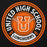 Close-up view of United High School Longhorns Black Premium Unisex Hoodie 220