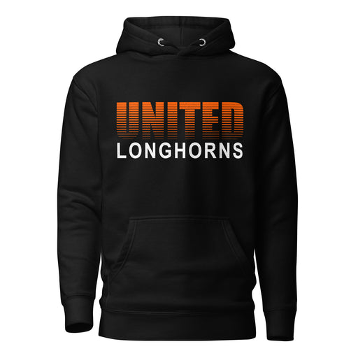 United High School Longhorns Black Premium Unisex Hoodie 024