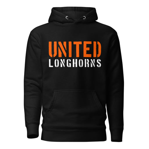 United High School Longhorns Black Premium Unisex Hoodie 017