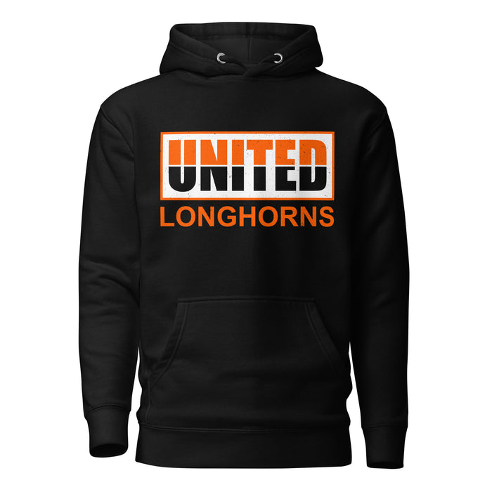 United High School Longhorns Black Premium Unisex Hoodie 031