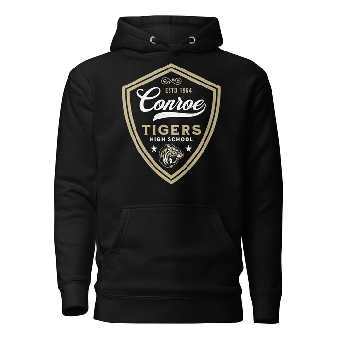 Conroe High School Tigers Black Premium Unisex Hoodie 225