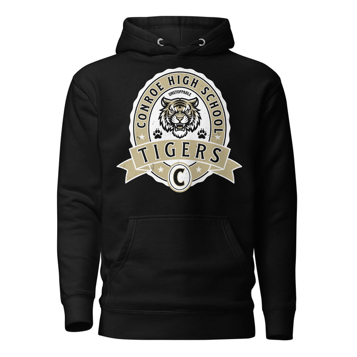 Conroe High School Tigers Black Premium Unisex Hoodie 212