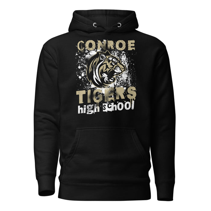 Conroe High School Tigers Black Premium Unisex Hoodie 205